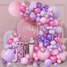 Pink and Purple Balloon Garland Arch Kit,Purple Pink Confetti Balloons for Girls Women Birthday Baby Bridal Shower Engagement Wedding Party Decorations Pink and Purple Balloon Garland Arch Kit,Purple Pink Confetti Balloons for Girls Women Birthday Baby Bridal Shower Engagement Wedding Party Decorations