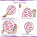 Pink and Purple Balloons,50Pcs 12 Inch Purple Pink Confetti Balloons, Metallic Purple Pink with Ribbon for Girls Women Birthday Baby Shower Wedding Party Decorations