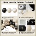 Black And White Balloon Arch Kit, Double Stuffed White And Black Balloons Garland Pearl White Sand Black Latex Balloons Different Size for Wedding Coquette Birthday Party Decorations Black And White Balloon Arch Kit, Double Stuffed White And Black Balloons Garland Pearl White Sand Black Latex Balloons Different Size for Wedding Coquette Birthday Party Decorations