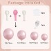 Pearl Pink Balloons Arch Kit, Double Stuffed Pastel Pink Balloons Arch Kit Different Sizes 18/12/10/5inch Light Pink Balloon Garland for Valentines Day Baby Shower Wedding Birthday Party Decoration