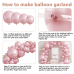 Pearl Pink Balloons Arch Kit, Double Stuffed Pastel Pink Balloons Arch Kit Different Sizes 18/12/10/5inch Light Pink Balloon Garland for Valentines Day Baby Shower Wedding Birthday Party Decoration
