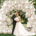 Pearl Beige Balloons Arch Kit, Double Stuffed White Balloons Defferen Size 18/12/10/5inch White Sand Balloon for Wedding Birthday Baby Shower Anniversary Party Decorations Pearl Beige Balloons Arch Kit, Double Stuffed White Balloons Defferen Size 18/12/10/5inch White Sand Balloon for Wedding Birthday Baby Shower Anniversary Party Decorations