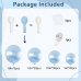 Pearl Blue Balloon Arch Kit, Double Stuffed Pastel Blue Balloons Graland Different Size 18/12/10/5inch Light Baby Blue Balloons for Boy Baby Bridal Shower Wedding Party Decorations
