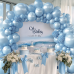 Pearl Blue Balloon Arch Kit, Double Stuffed Pastel Blue Balloons Graland Different Size 18/12/10/5inch Light Baby Blue Balloons for Boy Baby Bridal Shower Wedding Party Decorations