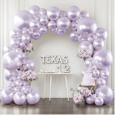 Pearl Purple Balloons Arch Kit, Double Stuffed Matte Pastel Light Purple Balloons Lilac Lavender Balloons Garland Kit Different Sizes 18/12/10/5inch for Wedding Baby Shower Birthday Party Decorations Pearl Purple Balloons Arch Kit, Double Stuffed Matte Pastel Light Purple Balloons Lilac Lavender Balloons Garland Kit Different Sizes 18/12/10/5inch for Wedding Baby Shower Birthday Party Decorations