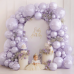 Pearl Purple Balloons Arch Kit, Double Stuffed Matte Pastel Light Purple Balloons Lilac Lavender Balloons Garland Kit Different Sizes 18/12/10/5inch for Wedding Baby Shower Birthday Party Decorations Pearl Purple Balloons Arch Kit, Double Stuffed Matte Pastel Light Purple Balloons Lilac Lavender Balloons Garland Kit Different Sizes 18/12/10/5inch for Wedding Baby Shower Birthday Party Decorations