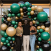 Dark Green and Gold Black Balloon Arch Kit, Double Stuffed Emerald Green and Black Balloons Arch Black Ballons with Glod Ballons for Birthday Graduation Anniversary Wedding Party Halloween Decorations Dark Green and Gold Black Balloon Arch Kit, Double Stuffed Emerald Green and Black Balloons Arch Black Ballons with Glod Ballons for Birthday Graduation Anniversary Wedding Party Halloween Decorations